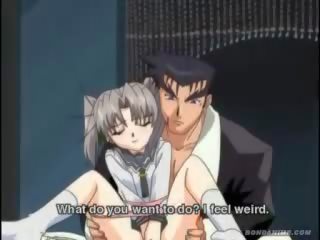 Pleasant e imët hentai anime e dashura cums dhe sucks penis