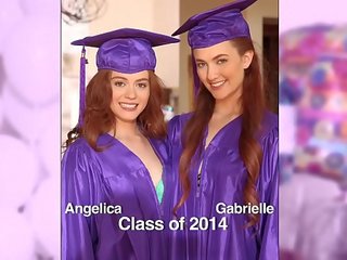 Meninas gone selvagem - surpresa graduation festa para adolescentes ends com lésbica sexo